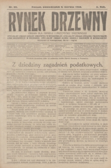 Rynek Drzewny : organ dla handlu i przemysłu drzewnego : oficjalny organ Giełdy Drzewnej w Bydgoszczy: oficjalny organ Związku Przemysłowców Drzewnych w Poznaniu : oficjalny organ kursu handlu drzewem w Bydgoszczy. R.10, nr 62 (4 czerwca 1928)
