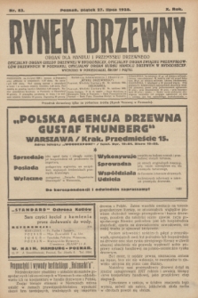 Rynek Drzewny : organ dla handlu i przemysłu drzewnego : oficjalny organ Giełdy Drzewnej w Bydgoszczy: oficjalny organ Związku Przemysłowców Drzewnych w Poznaniu : oficjalny organ kursu handlu drzewem w Bydgoszczy. R.10, nr 83 (27 lipca 1928)