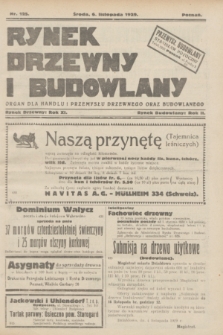 Rynek Drzewny i Budowlany : organ dla handlu i przemysłu drzewnego oraz budowlanego. R.11(2), nr 125 (6 listopada 1929)