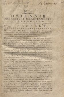 Dziennik Prefektury Departamentu Lubelskiego. 1816, Nro 3