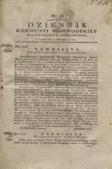 Dziennik Kommissyi Woiewodzkiey Woiewodztwa Lublelskiego. 1816, Nro 36 (13 listopada)