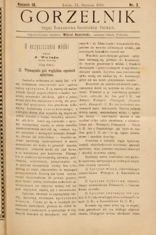 Gorzelnik : organ Towarzystwa Gorzelników Polskich we Lwowie. R. 9, 1896, nr 2