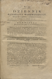 Dziennik Kommissyi Woiewodzkiey Woiewodztwa Lublelskiego. 1816, Nro 39 (4 grudnia) + dod.