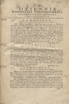 Dziennik Kommissyi Woiewodzkiey Woiewodztwa Lublelskiego. 1816, Nro 41 (18 grudnia)