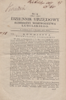 Dziennik Urzędowy Kommissyi Wojewodztwa Lubelskiego. 1817, Nro 2 (8 stycznia)