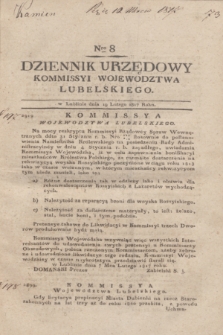 Dziennik Urzędowy Kommissyi Wojewodztwa Lubelskiego. 1817, Nro 8 (19 lutego)