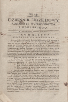 Dziennik Urzędowy Kommissyi Wojewodztwa Lubelskiego. 1817, Nro 14 (9 kwietnia) + dod.