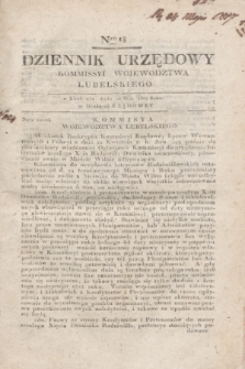 Dziennik Urzędowy Kommissyi Wojewodztwa Lubelskiego. 1817, Nro 18 (12 maja)