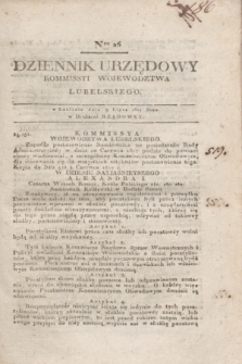 Dziennik Urzędowy Kommissyi Wojewodztwa Lubelskiego. 1817, Nro 26 (9 lipca) + dod.