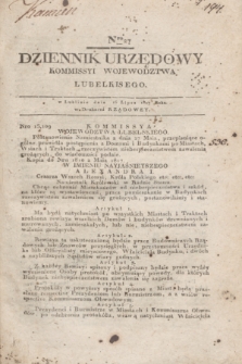 Dziennik Urzędowy Kommissyi Wojewodztwa Lubelskiego. 1817, Nro 27 (16 lipca)