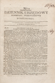 Dziennik Urzędowy Kommissyi Wojewodztwa Lubelskiego. 1817, Nro 38 (1 października) + dod.