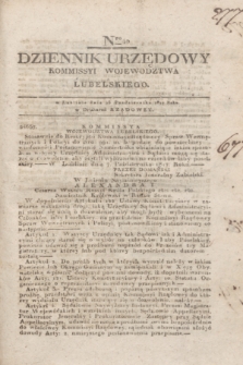 Dziennik Urzędowy Kommissyi Wojewodztwa Lubelskiego. 1817, Nro 40 (15 października) + dod.