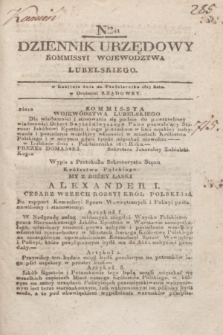 Dziennik Urzędowy Kommissyi Wojewodztwa Lubelskiego. 1817, Nro 41 (22 października)