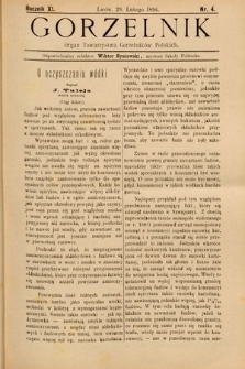 Gorzelnik : organ Towarzystwa Gorzelników Polskich we Lwowie. R. 9, 1896, nr 4