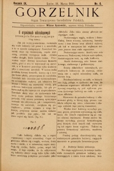 Gorzelnik : organ Towarzystwa Gorzelników Polskich we Lwowie. R. 9, 1896, nr 6
