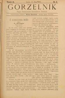Gorzelnik : organ Towarzystwa Gorzelników Polskich we Lwowie. R. 9, 1896, nr 9