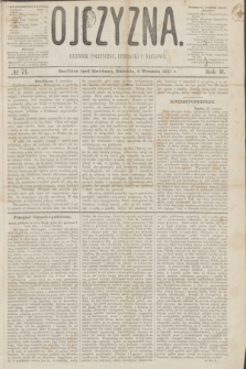 Ojczyzna : dziennik polityczny, literacki i naukowy. R.2, № 71 (3 września 1865)