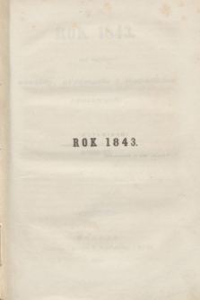 Rok 1843 pod względem oświaty, przemysłu i wypadków czasowych. T.2 (1843)
