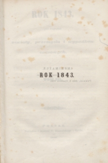 Rok 1843 pod względem oświaty, przemysłu i wypadków czasowych. T.3 (1843)