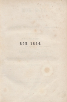 Rok 1844 pod względem oświaty, przemysłu i wypadków czasowych. [T.]1 (1844)