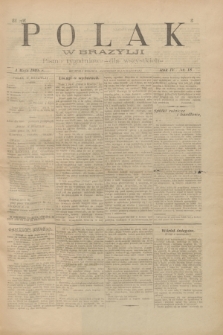 Polak w Brazylji : pismo tygodniowe dla wszystkich. R.4, nr 18 (1 maja 1908) + dod.