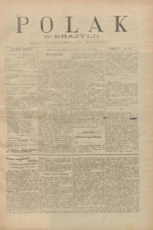 Polak w Brazylji : pismo tygodniowe dla wszystkich. R.4, nr 21 (22 maja 1908) + dod.