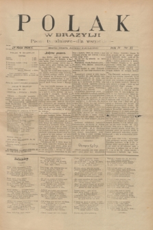 Polak w Brazylji : pismo tygodniowe dla wszystkich. R.4, nr 22 (29 maja 1908) + dod.