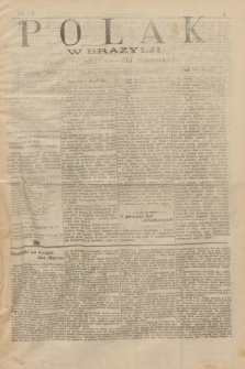 Polak w Brazylji : pismo tygodniowe dla wszystkich. R.4, nr 52 (24 grudnia 1908)
