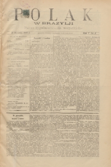 Polak w Brazylji : pismo tygodniowe dla wszystkich. R.5, nr 3 (15 stycznia 1909)