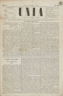 Unia. [R.1], nr 3 (18 września 1869) + dod.