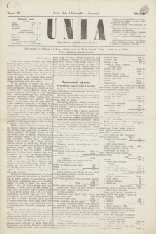 Unia. [R.1], nr 23 (4 listopada 1869)