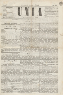 Unia. [R.2], nr 5 (11 stycznia 1870)