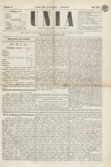 Unia. [R.2], nr 6 (13 stycznia 1870)