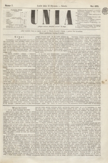 Unia. [R.2], nr 7 (15 stycznia 1870)