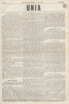 Unia. [R.2], nr 12 (27 stycznia 1870)