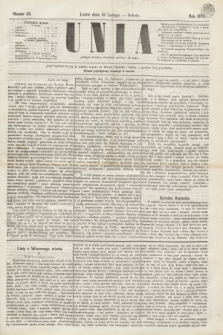 Unia. [R.2], nr 22 (19 lutego 1870)