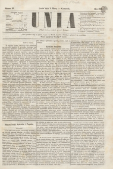 Unia. [R.2], nr 27 (3 marca 1870)