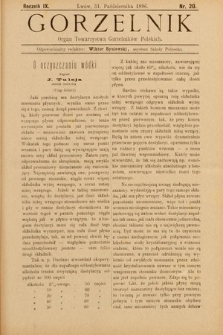 Gorzelnik : organ Towarzystwa Gorzelników Polskich we Lwowie. R. 9, 1896, nr 20