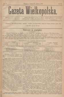 Gazeta Wielkopolska. 1872, nr 72 (29 czerwca)