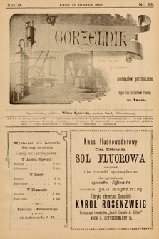 Gorzelnik : organ Towarzystwa Gorzelników Polskich we Lwowie. R. 9, 1896, nr 24