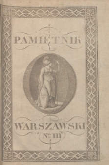 Pamiętnik Warszawski. 1809, T.1, № 3 (marzec 1809)