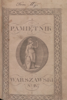 Pamiętnik Warszawski. 1809, T.2, № 4 (1 kwietnia) + dod.
