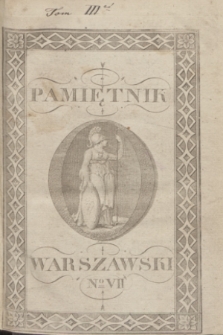 Pamiętnik Warszawski. 1809, T.3, № 7 (15 października) + dod.