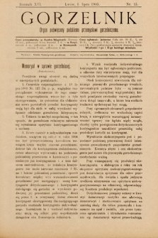 Gorzelnik : organ poświęcony polskiemu przemysłowi gorzelniczemu. R. 16, 1903, nr 13