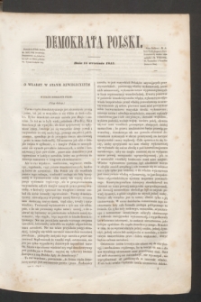 Demokrata Polski. T.6, cz. 1 [4] (15 września 1843)