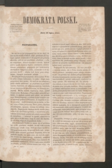Demokrata Polski. R.8, cz. 1 (19 lipca 1845)