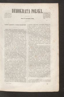 Demokrata Polski. T.9, cz. 1 [10] (22 sierpnia 1846)