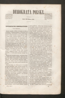 Demokrata Polski. T.9, cz. 4 [2] (20 lutego 1847)