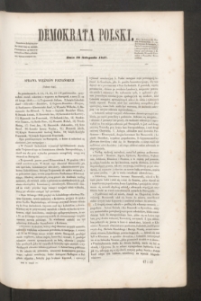 Demokrata Polski. T.10, cz. 4 [4] (20 listopada 1847)