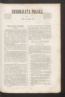 Demokrata Polski. R.10, cz. 4 (11 grudnia 1847)